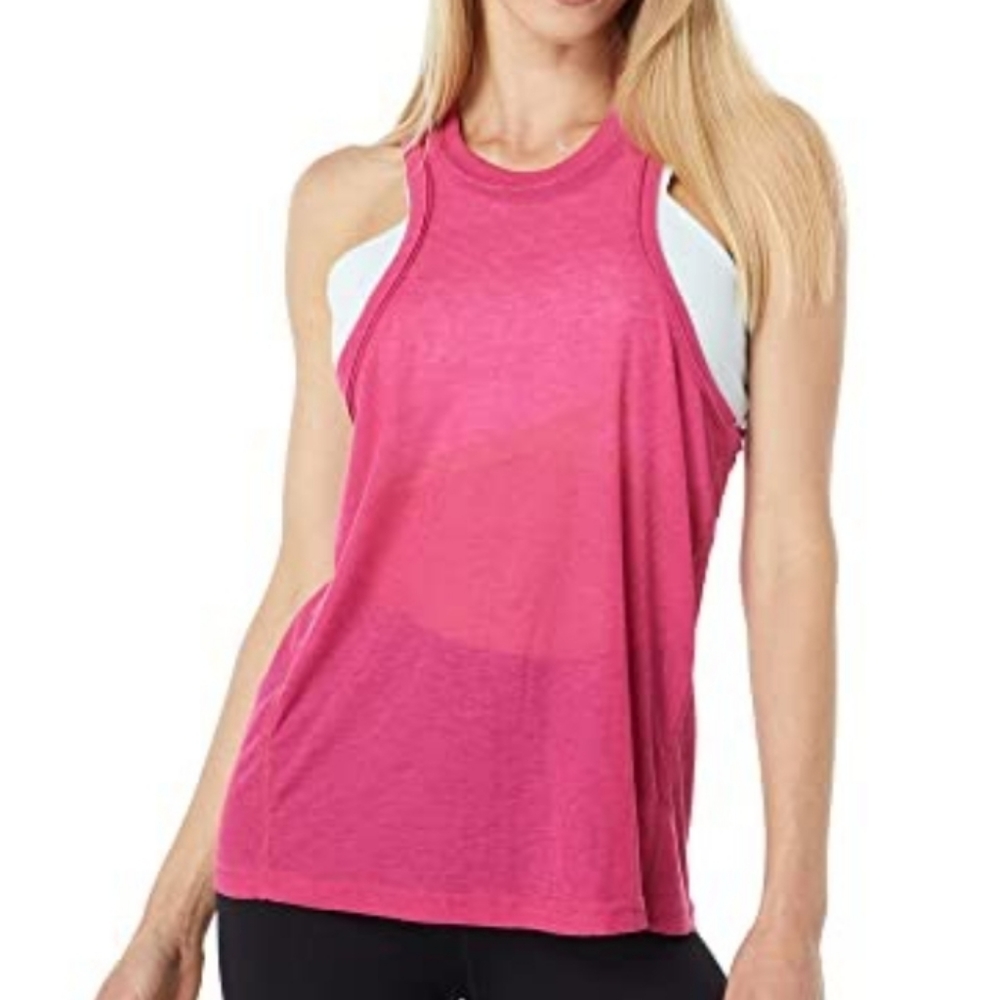 FP Movement by Free People Very Varsity Tank Top Pink Small